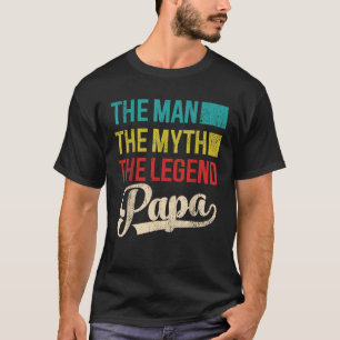 Camiseta Legal Papá Dia de os pais O Homem A Lenda