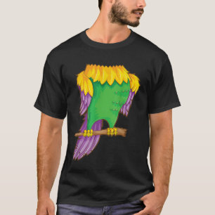 Camiseta Legal Papagaio Sem Cabeça no Halloween Costume Eng