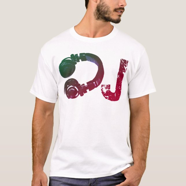 camiseta legal para auscultadores do dj (Frente)