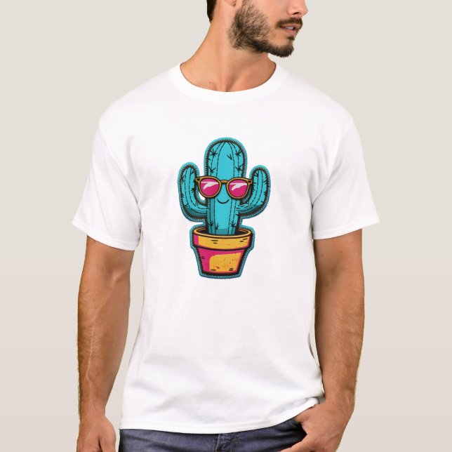 Camiseta Legal Patch do Cactus - Óculos Solares Retroativos (Frente)