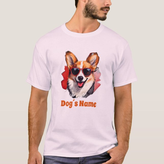 Camiseta Legal Pembroke Welsh Corgi com óculos de sol (Frente)