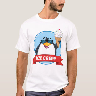 Camiseta Legal Penguin Holding Sorvete