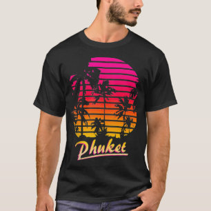 Camiseta Legal Phuket 80s Palm Trees Verão Sunset