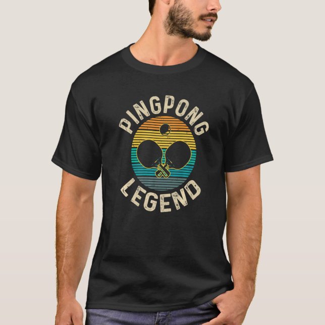 Camiseta Legal Ping Pong Retro Rackets Ping Pong Le (Frente)