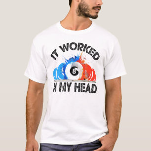 Camiseta Legal Piscina Billiard Funcionou Na Minha Cabeça