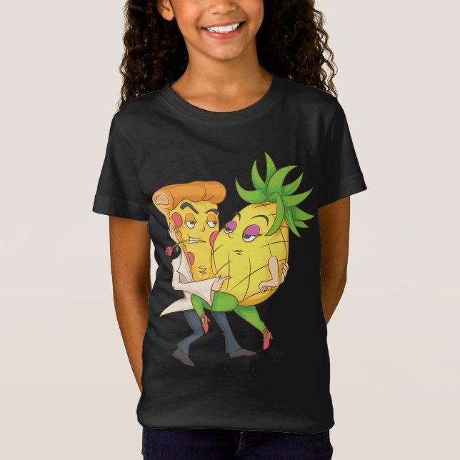 Camiseta Legal Pizza Slice Pineapple Ama Pie Italiana Engra (Frente)