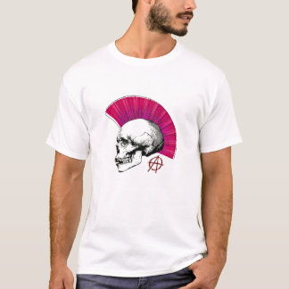 Camiseta Legal Pop de Arte Crânio Relâmpago À Mão Vibrante
