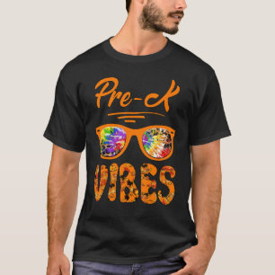 Camiseta Legal Pré-K Vibes Cute Tie Die Fall Professora Fal