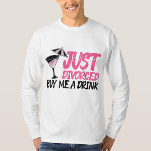 Camiseta Legal Presente Divorciado Para As Mulheres Engraça