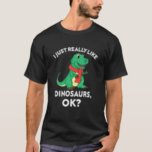Camiseta legal presente engraçado dos Dinos Eu gosto muito