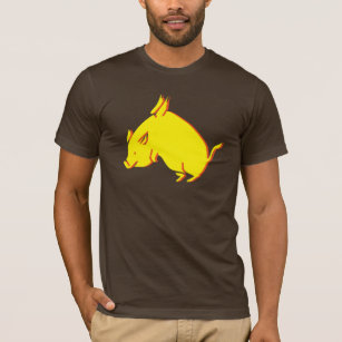 Camiseta Legal quando os porcos voam com o CHURRASCO voador