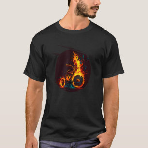 Camiseta Legal queima de triciclo com chamas para recém-nas