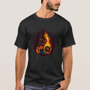 Camiseta Legal queima de triciclo com chamas para recém-nas