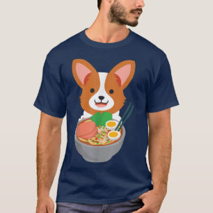 Camiseta Legal Ramen Tshirt Kawaii Anime Corgi Otaku Japane