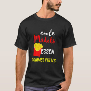 Camiseta Legal raparigas Comidas Chips de Batata Rápida de
