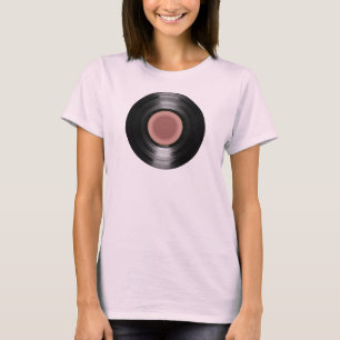 Camiseta legal recorde de vinil musical