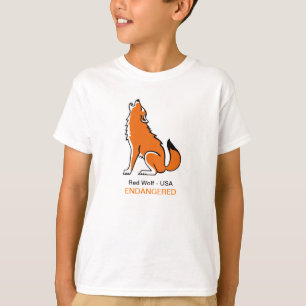 Camiseta Legal Red WOLF - Imagem animal ameaçada
