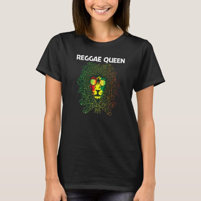 Camiseta Legal Reggae Para Mulheres Mãe Música Jamaicana (Frente)