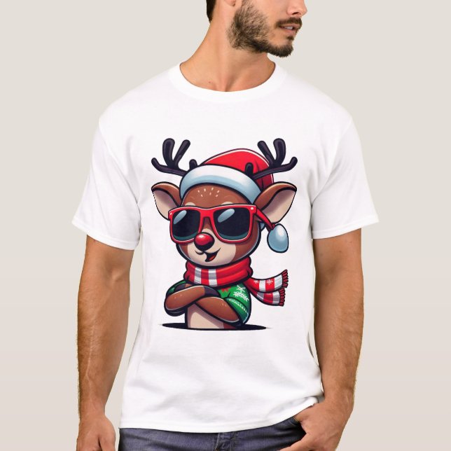 Camiseta Legal Reindeer Christmas Vibes Men's T-Shirt (Frente)
