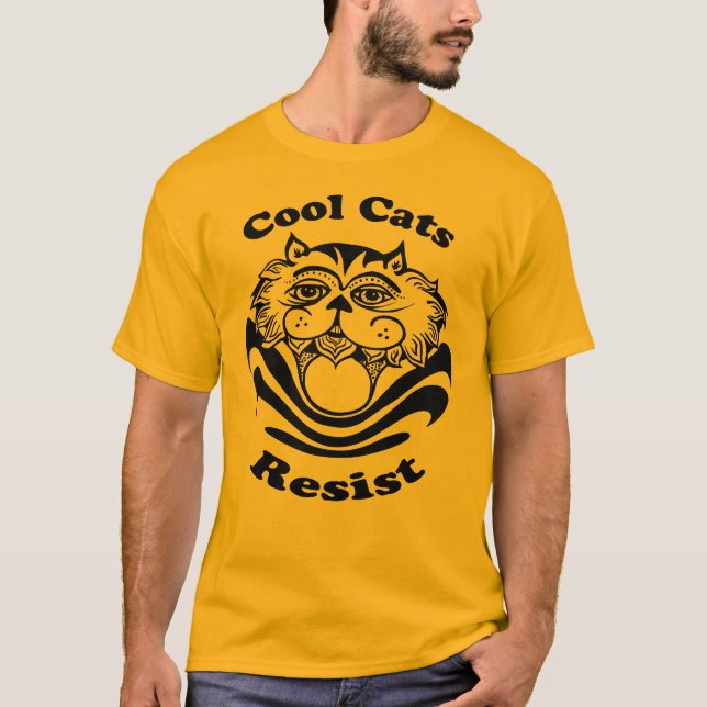 Camiseta legal resiste a gatos (Frente)