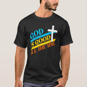 Camiseta Legal Retro Christian dizendo Deus é bom o tempo t