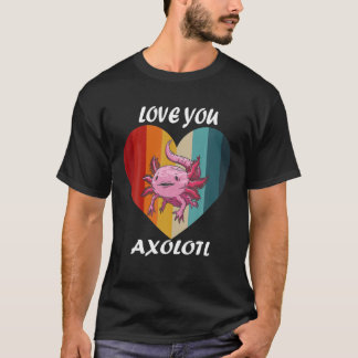 Camiseta Legal Retro Coração Mexicano Andando Axolotl Vale