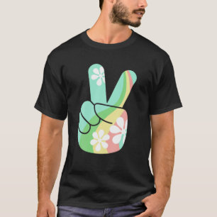 Camiseta Legal Retro Vintage - Sinal De Paz Hippie 70 - Hom