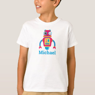 Camiseta Legal Robit Nome Blue Red Kids T-Shirt