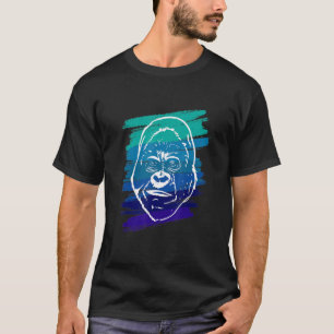 Camiseta Legal rosto de macaco grande