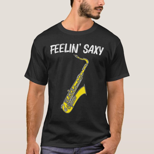 Camiseta Legal Saxofone Para Mulheres Jovens Jogadores De J (Frente)