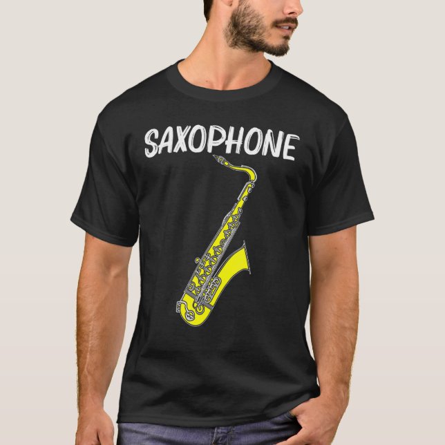 Camiseta Legal Saxofone Para Mulheres Jovens Jogadores De J (Frente)