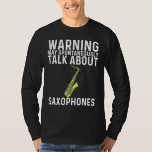 Camiseta Legal Saxofone Para Mulheres Jovens Jogadores De J