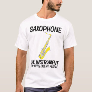 Camiseta Legal Saxofone Para Mulheres Jovens Jogadores De J