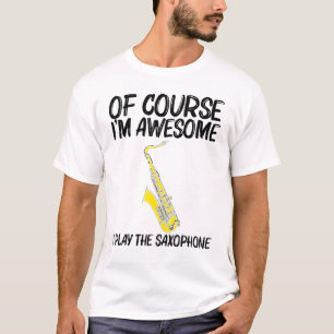 Camiseta Legal Saxofone Para Mulheres Jovens Jogadores De J