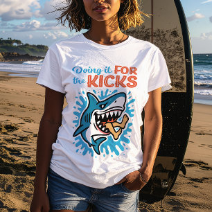 Camiseta Legal Shark Azul para Kicks Mulheres