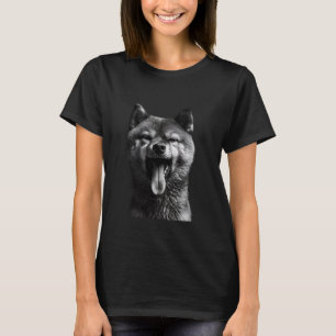 Camiseta Legal Shiba Inu Que Espalha A Língua Para Fora Des