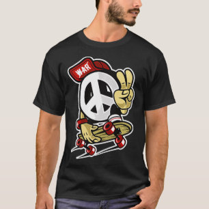 Camiseta Legal Skateboarder com Sinal de Paz