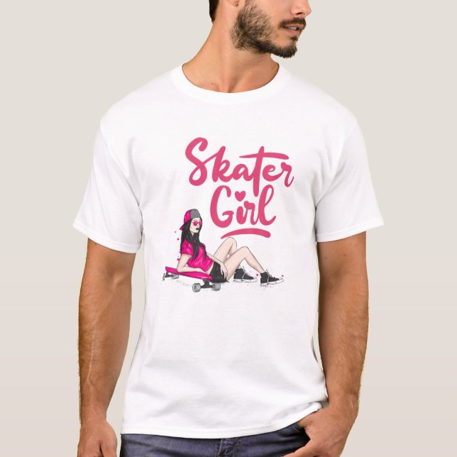 Camiseta Legal Skater Art Women Girls Skateboard Skateboa (Frente)