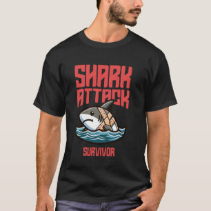 Camiseta Legal sobrevivente de ataque a tubarões lesão cere