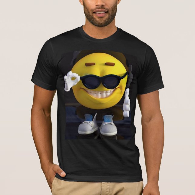 Camiseta Legal sombras de mudança Emoji (Frente)