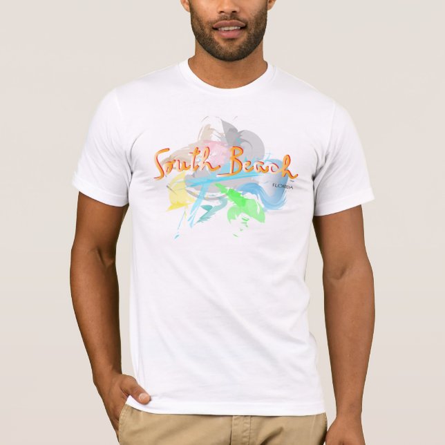Camiseta Legal South Beach, design abstrato da Flórida (Frente)