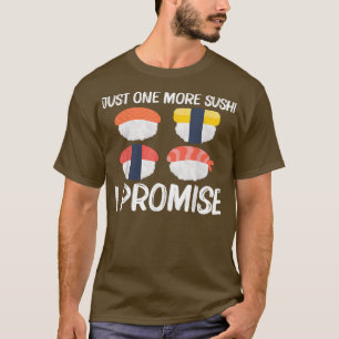 Camiseta Legal Sushi Para Homens Mulheres Japonesas Sashimi
