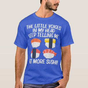 Camiseta Legal Sushi Para Homens Mulheres Japonesas Sashimi