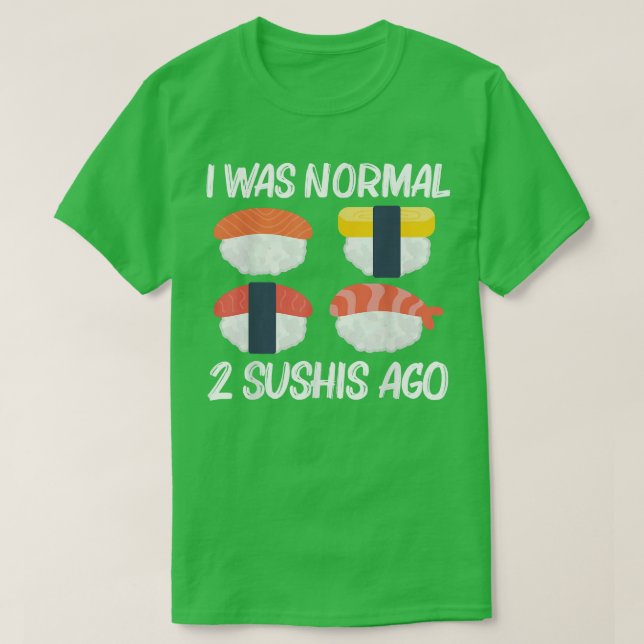 Camiseta Legal Sushi Para Homens Mulheres Japonesas Sashimi (Frente do Design)