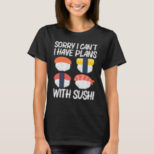 Camiseta Legal Sushi Para Homens Mulheres Japonesas Sashimi