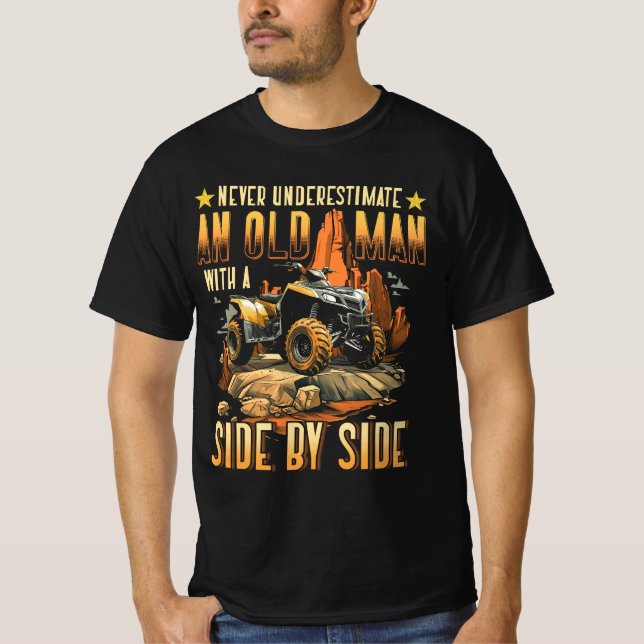 Camiseta Legal SXS para vovô Men Pai Ofroad UTV Side (Frente)