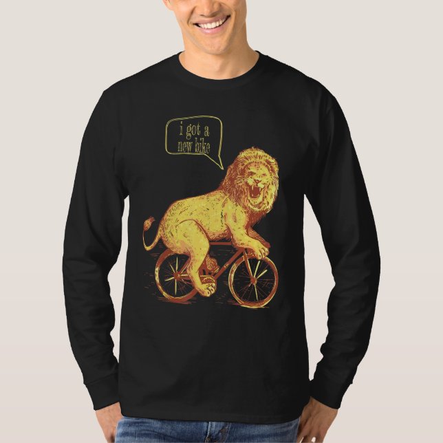 Camiseta Legal Tem Uma Nova Bicicleta Dizendo Ei Cara (Frente)