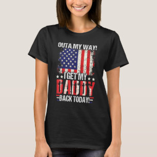 Camiseta Legal Tenho O Pai De Volta Hoje Criança Militar