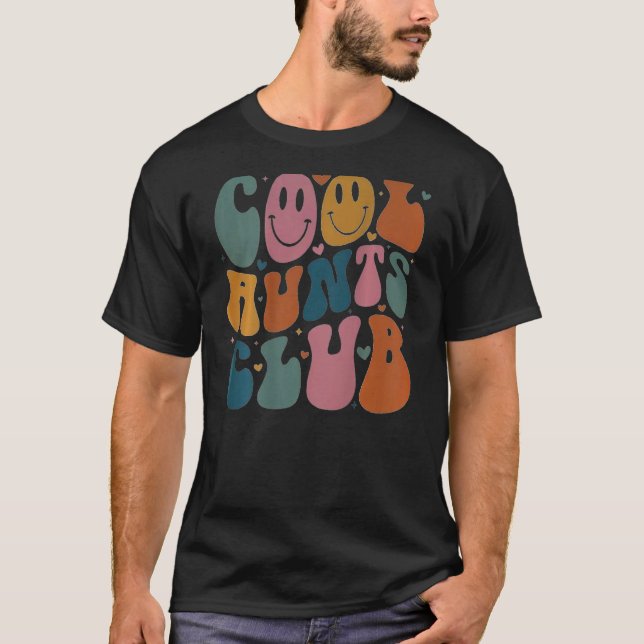 Camiseta Legal Tia Club Groovy Retro Smile Heart nas costas (Frente)