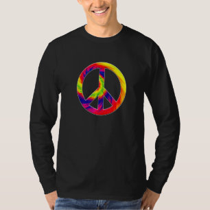 Camiseta Legal Tie Dye Sinal de Paz Hippie da Liberdade